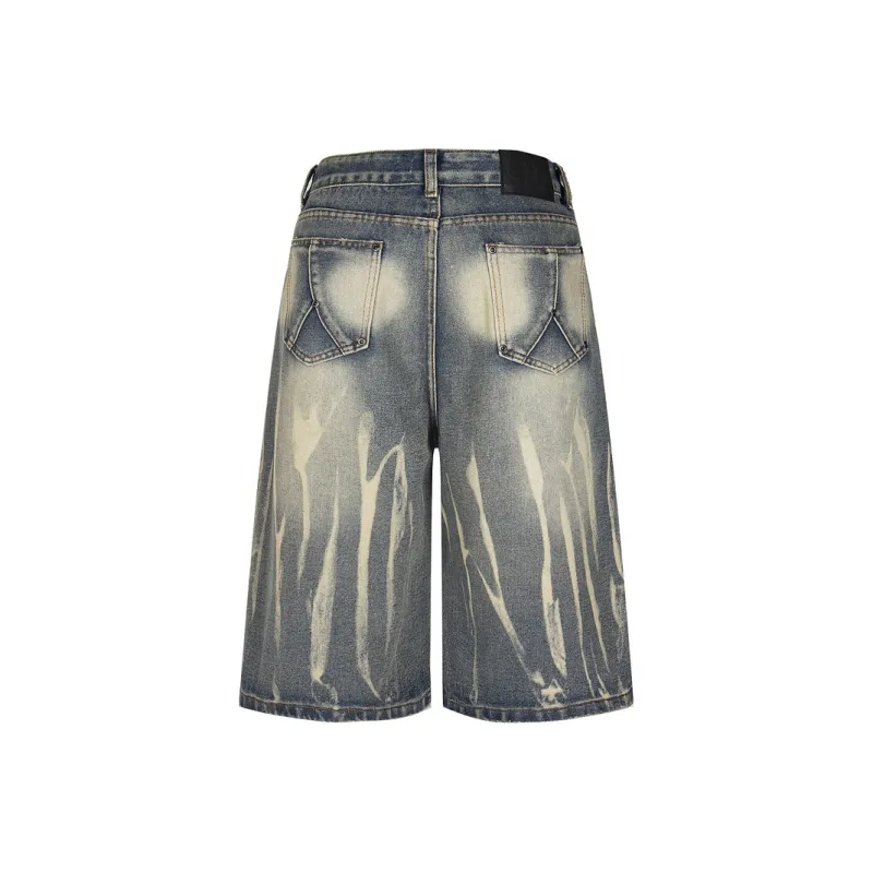 BONAS Denim Shorts Men Blue-1