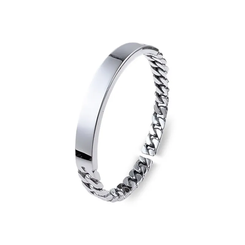 UZIID S999 Fine Silver Bangles Unisex-0