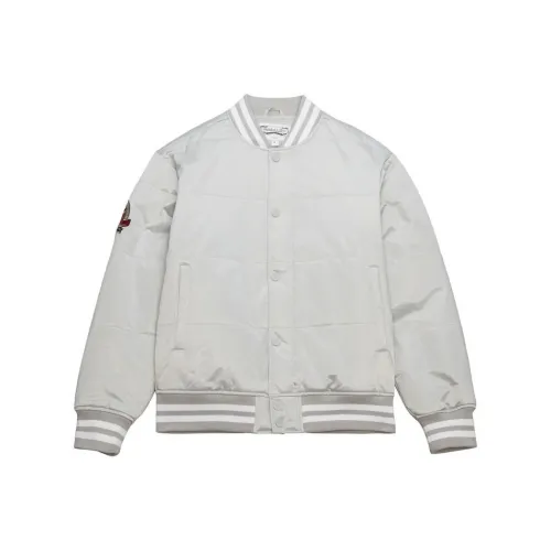 Mitchell & Ness BRANDED ENERGY Jackets & Coats Men's Light Gray