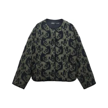 ZARA Puffer Jackets Men Green