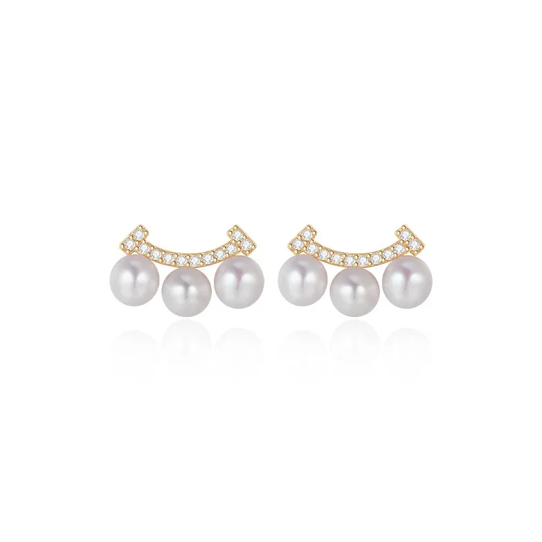 Zoo Jewel Freshwater Pearl Stud Earrings Women's-0