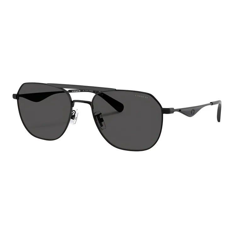 COACH Resin Aviator Sunglasses Unisex Black-0