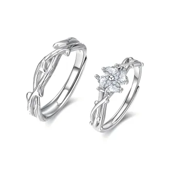 Lao Feng Xiang Sterling Silver 990 Rings Unisex