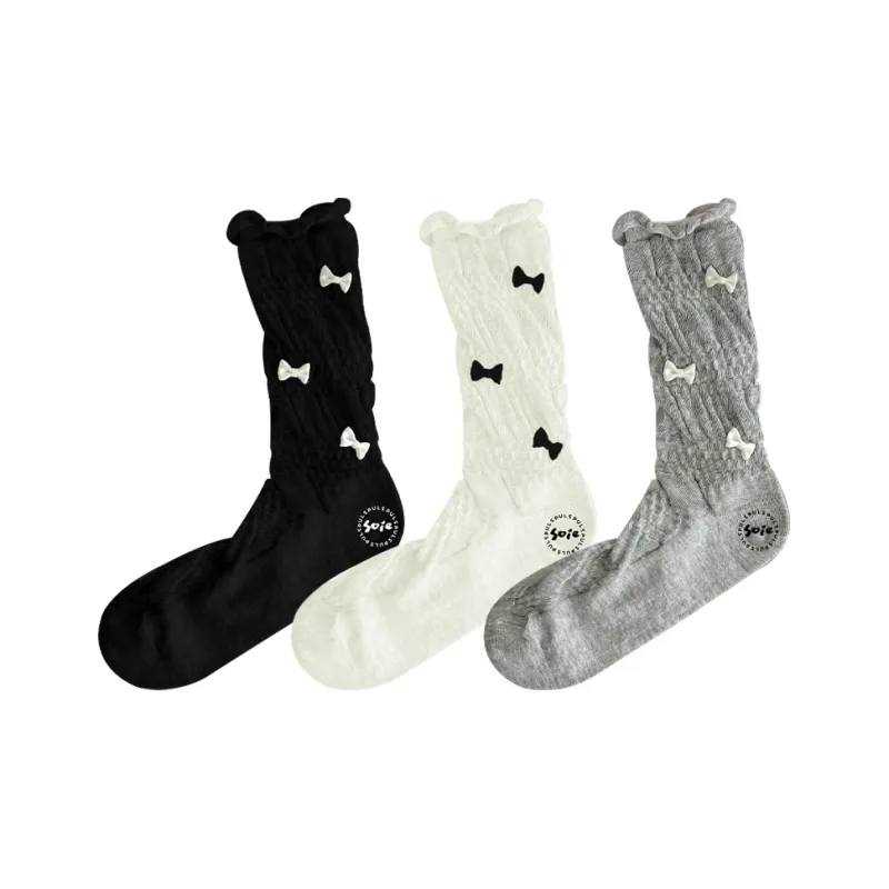 SOIE Mid Calf Socks Women's Combo Set-6