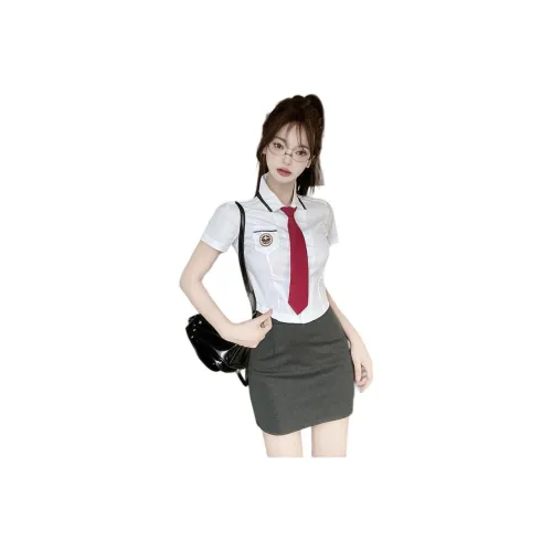 Mu Xiao Xin Two Piece Skirt Sets Women's