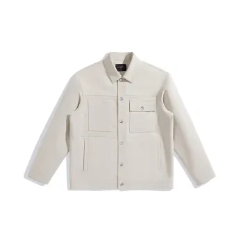 PEACEBIRD MEN PEACEBIRD MEN Fashion Collection Schooled Casual Coat Lapel Loose Fit Political Jacket Men's