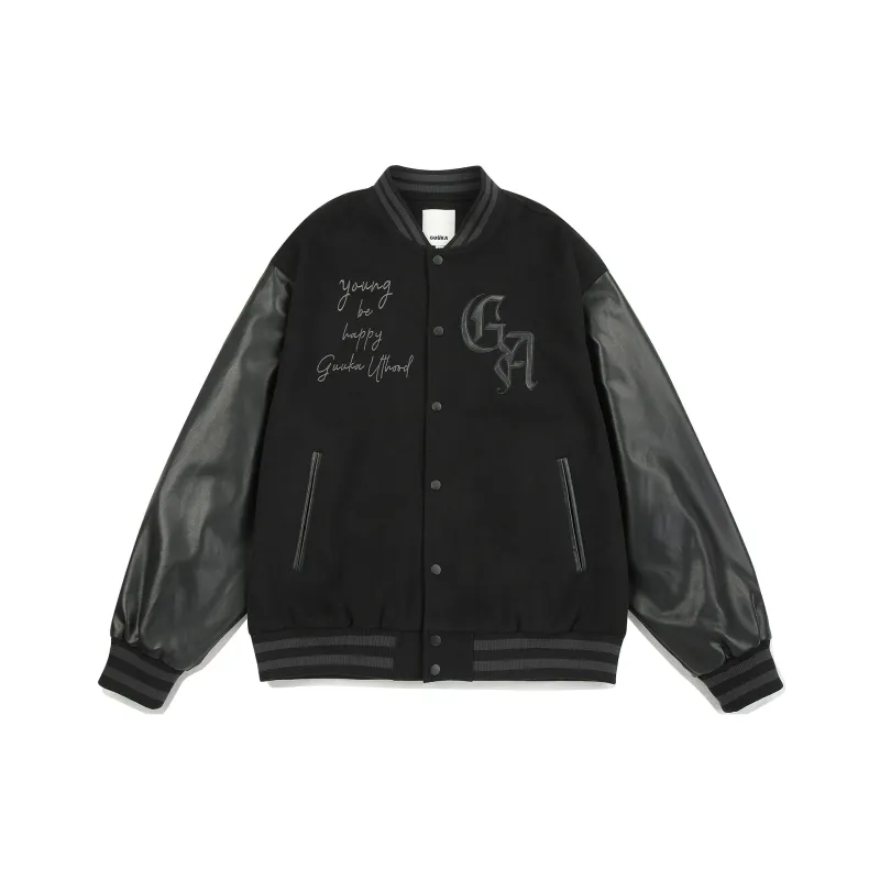 Guuka Baseball Jerseys Unisex Black-0