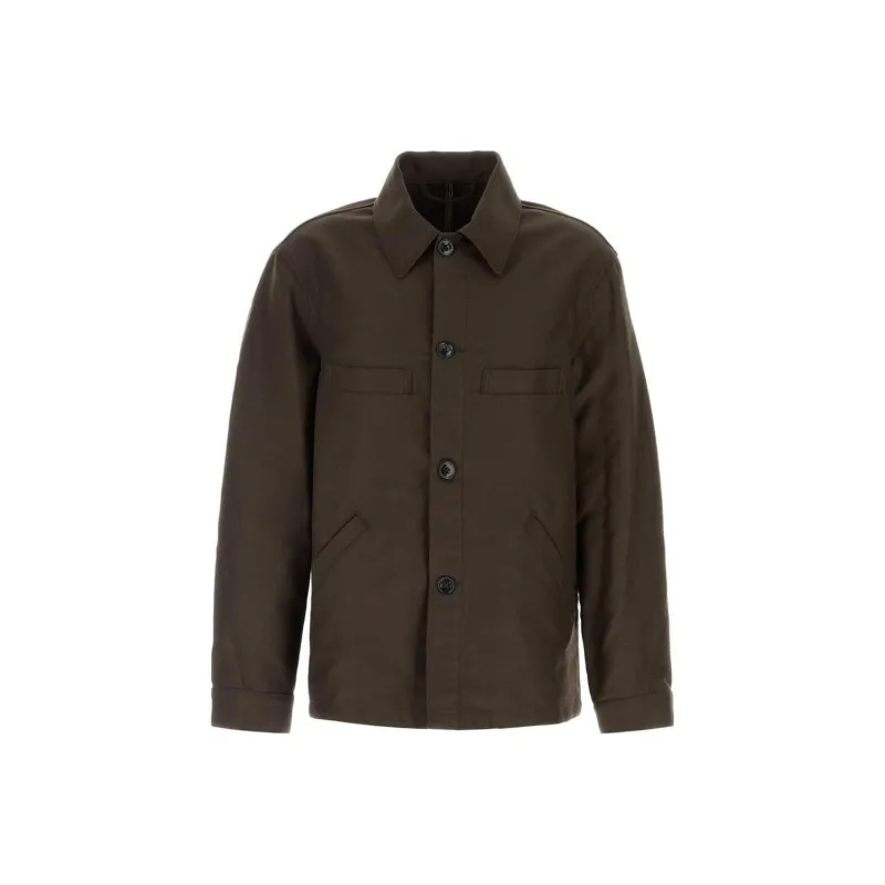 Lemaire Single Breasted Straight Hem Shirt Jacket-0