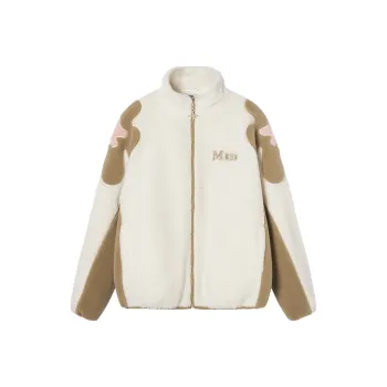 Mmlg Velvet feel Coat Unisex Beige Coffee Clash