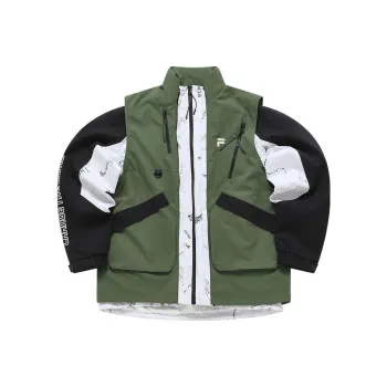 FILA FUSION Jacket Men's Two Piece Set Cool Ye Green