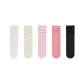 [5 Pack/Slip-Resistant No Roll Down]White+Milk White+Soft Pink+Peach Pink+Black