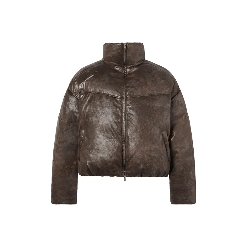ROCAWEAR Down Jacket Unisex Brown-0