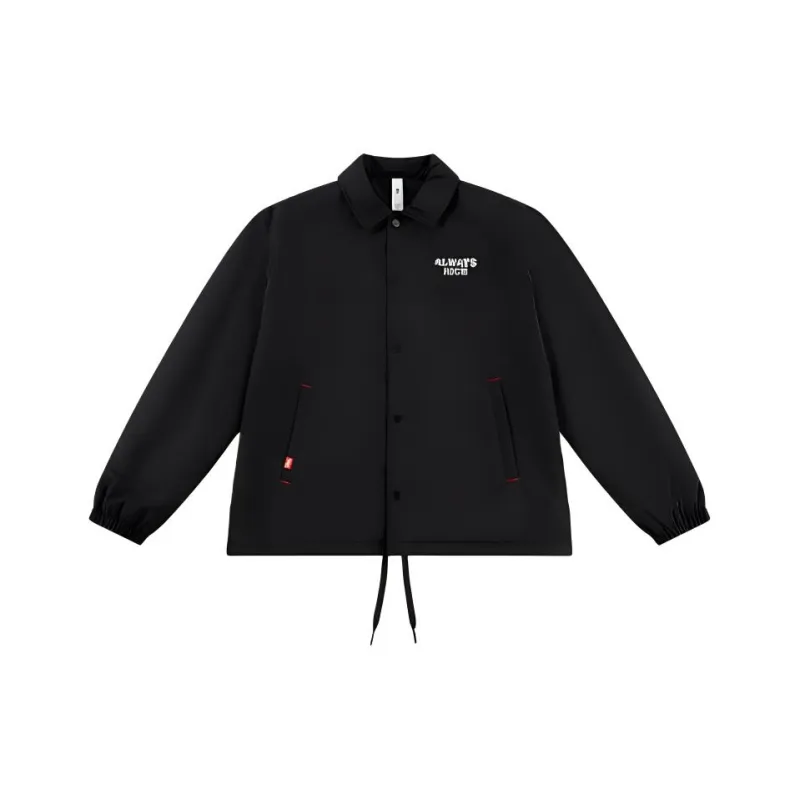QIAODAN Jackets & Coats Men's Black-0