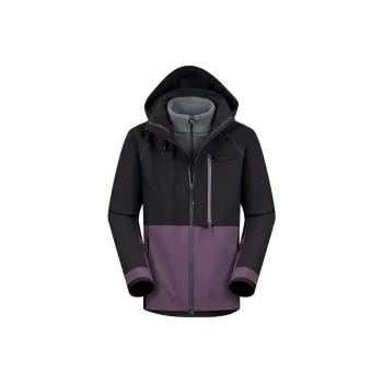 MERRELL Hiking Waterproof And Windproof To Keep Warm Windbreaker Jacket Men's Ink Black