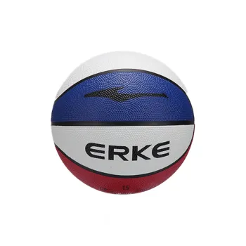 Erke Rubber Basketball Red White Blue Size 5 Ball Training Competition Unisex