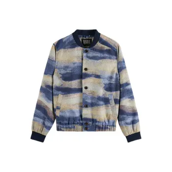 Scotch&Soda Jacket Men's Misty Landscape Blue