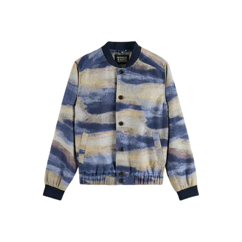 Scotch&Soda Jacket Men's Misty Landscape Blue-0