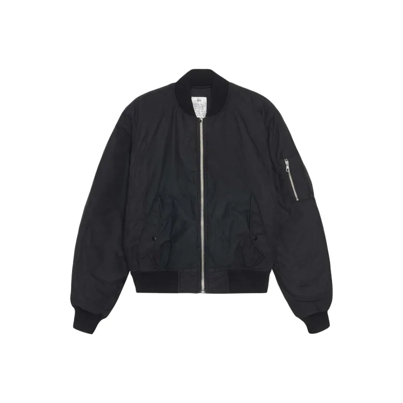Stussy Waxed Built Bomber Jacket-0