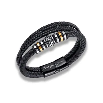 Datang Guoding Leather Wristbands Men's