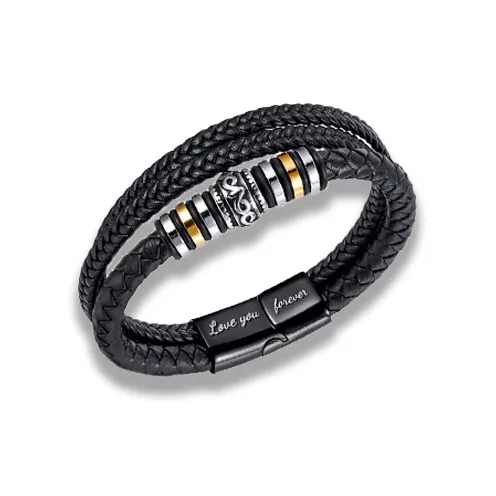 Datang Guoding Leather Wristbands Men's-0