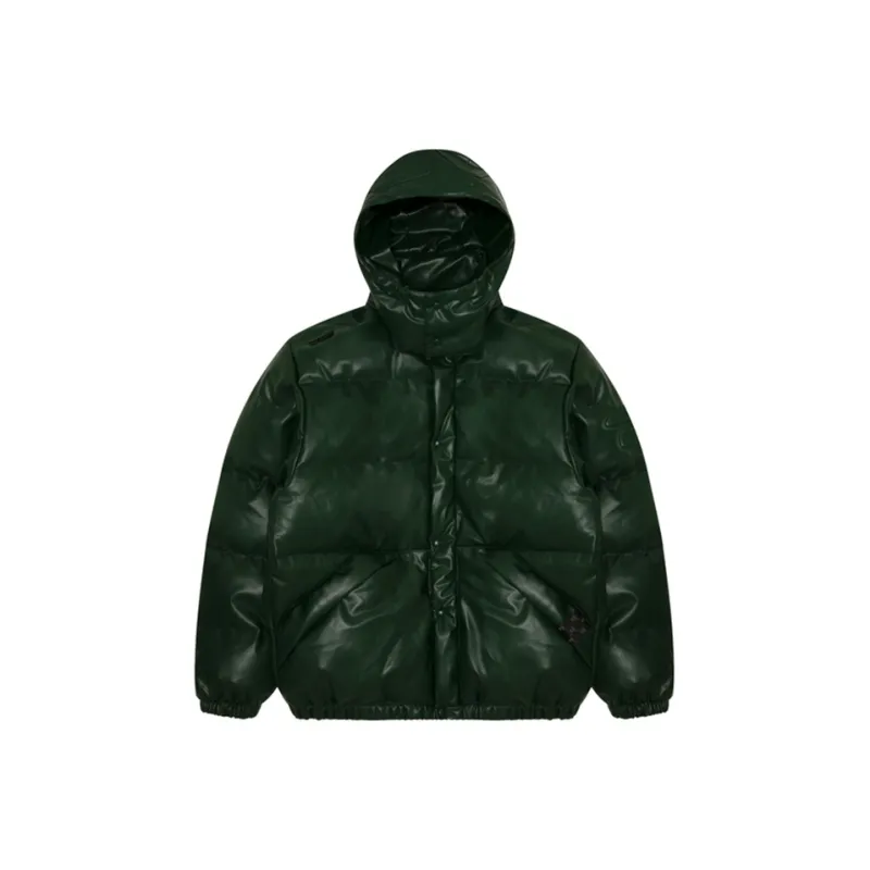 Aape Quiled Faux leather Down Jacket-0