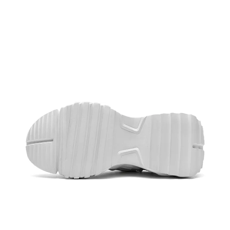 OUBT Sports Running Height Increasing, Breathable, Slip Resistant Low Top Chunky Sneakers Unisex-13