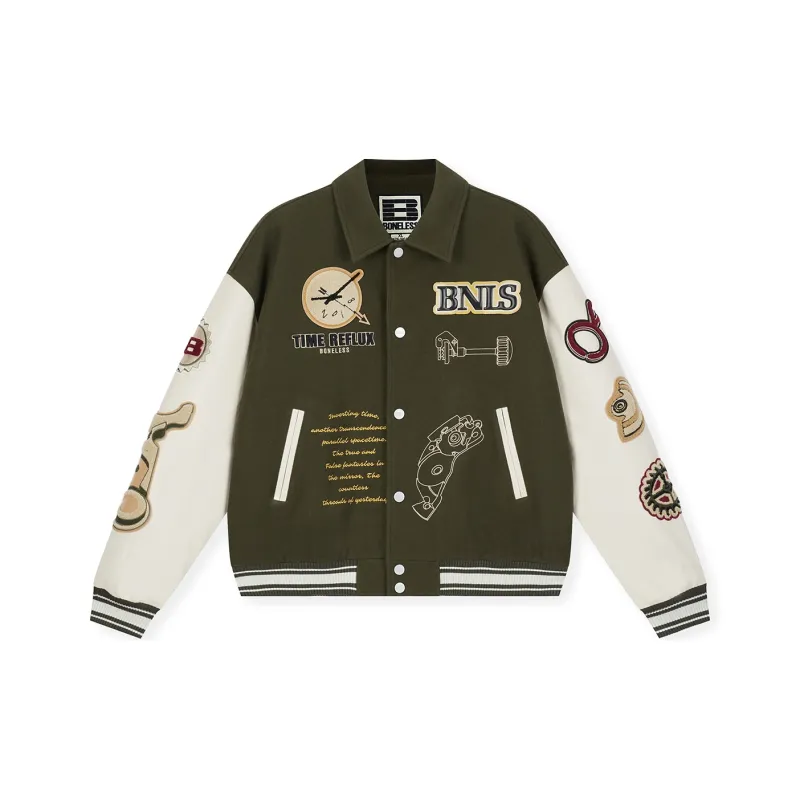 BONELESS Baseball Jacket Unisex-4