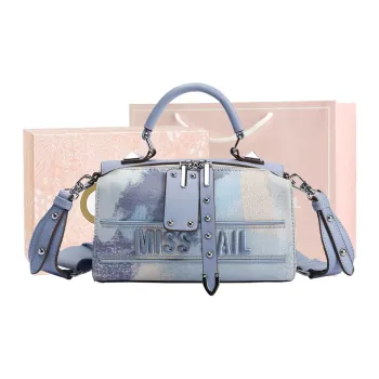 MISS GAIL Synthetic Leather Shoulder Bag, Crossbody Bag, Handbag Women's Furong Blue