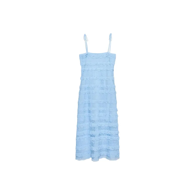ZARA Slip Dresses Women's Blue-1