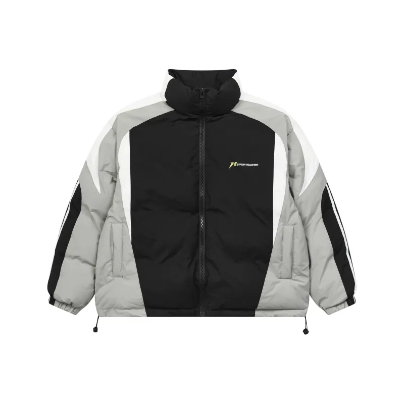 HARSH AND CRUEL Puffer Jacket Unisex Black-0