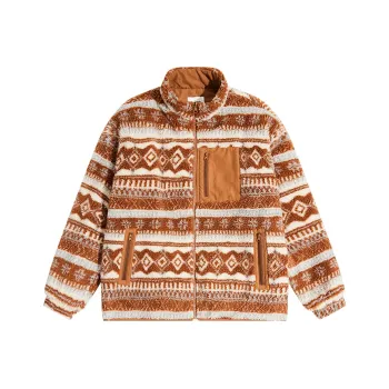 CoosRetro Puffer Jackets Unisex Brown