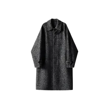 WILLIAM FOX&SONS Coats Unisex Black Gray Color
