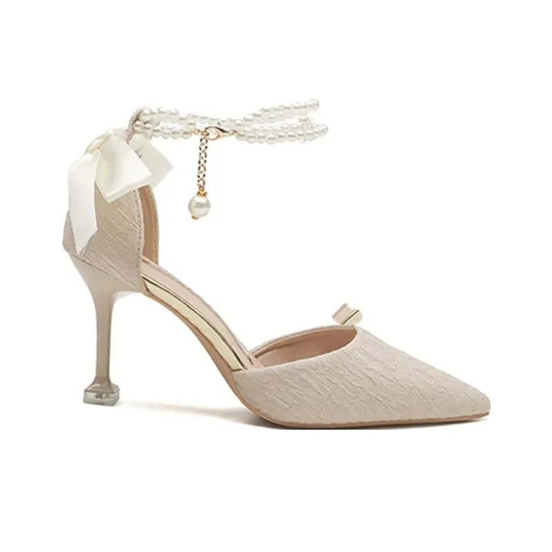 Dawei's House Slim Heel High Heels 8cm Women's-7