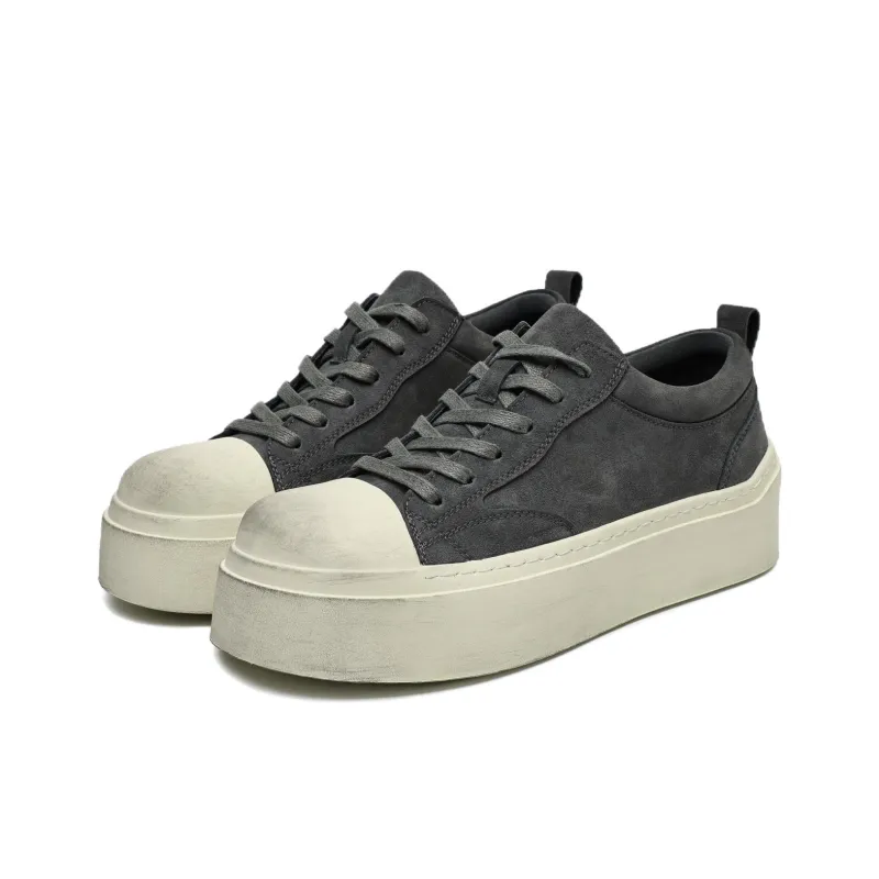 MOMGOG Abrasion Resistant Height Increasing Low Top Casual Shoes Men's-1