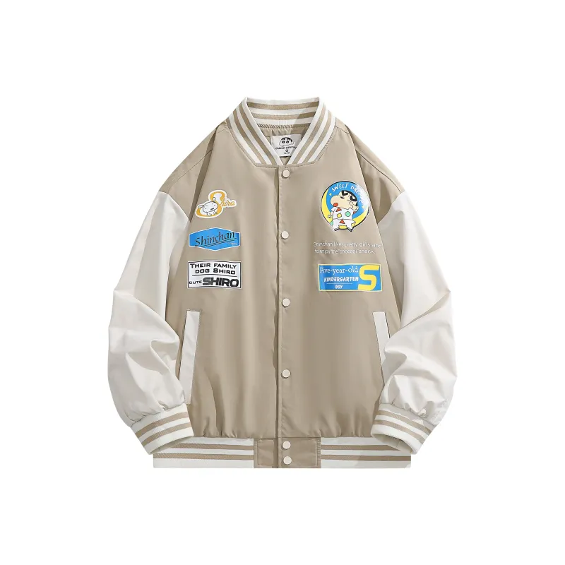 SHINCHAN Baseball Jacket Coat Unisex-9