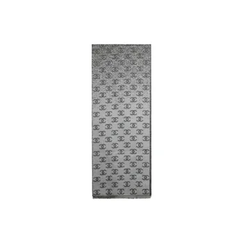 CHANEL   Knit Scarves Women's Gray