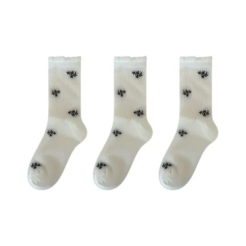 Moremoli Mid Calf Socks Women's 3 Pack