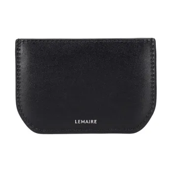 Lemaire Calfskin Card Holder Women's Black
