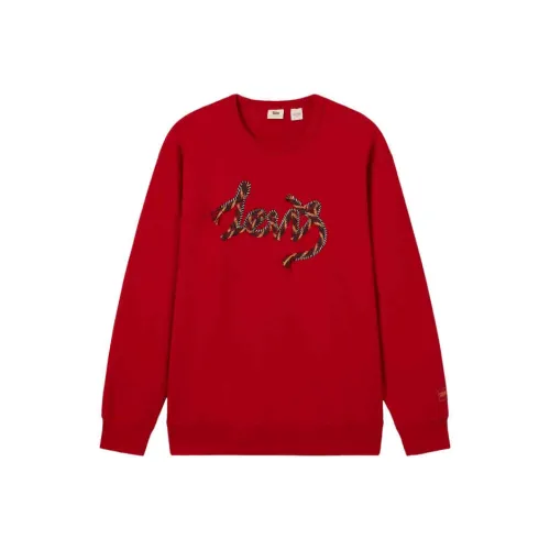 Levis CNY Sweatshirts Men Red