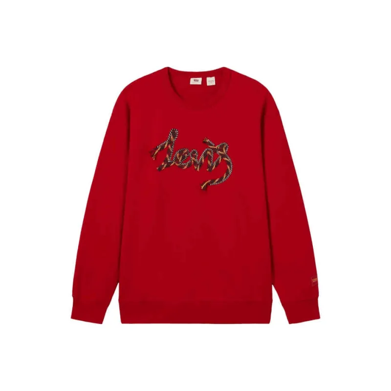Levis CNY Sweatshirts Men Red-0