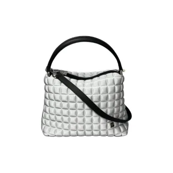 BPRIME Zip Closure Shoulder Bag, Handbag Women's White