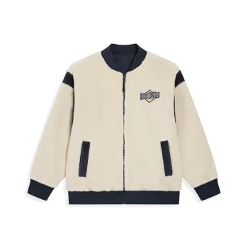 XTEP Velvet feel Coat Unisex Tofu Skin/Deca Blue