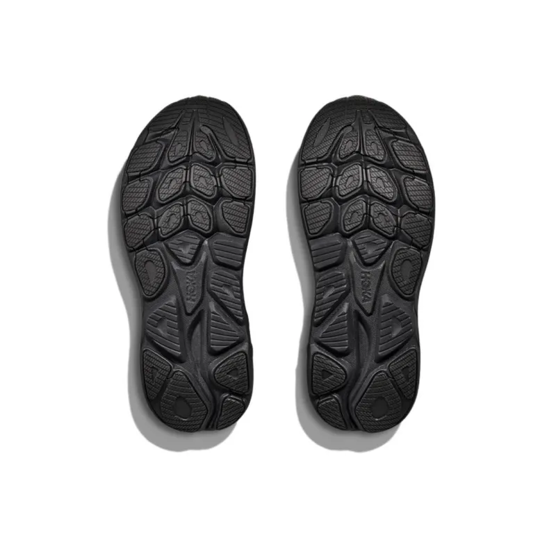 HOKA ONE ONE CLIFTON 10 Anti Slip Wear Resistant Low Top Casual Running Shoes Men's Black-4