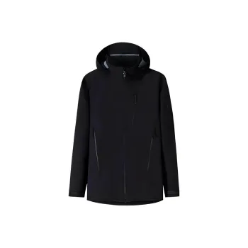 Anta Waterproof And Windproof Windbreaker Jacket Men's Basic Black