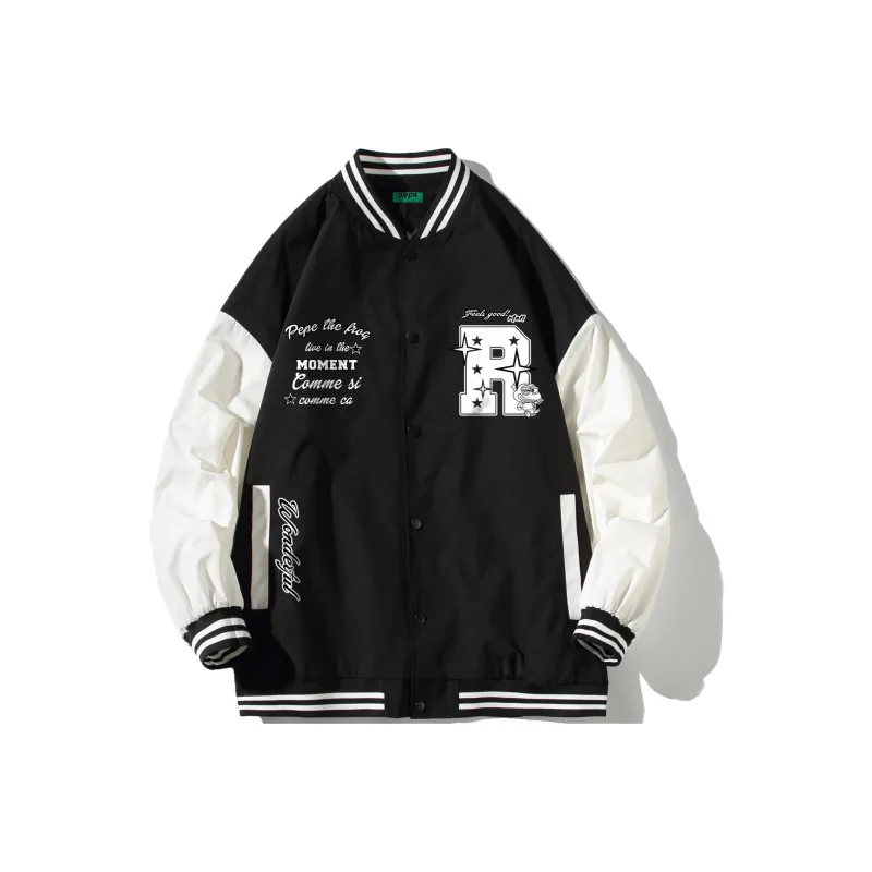 Pepe The Frog Baseball Jacket Unisex-11