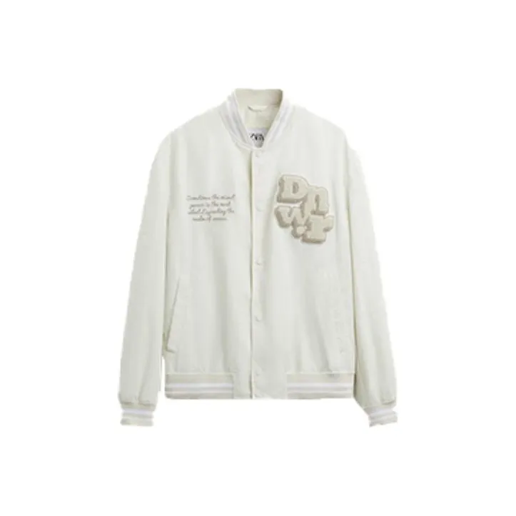 ZARA Jackets Men White-0