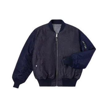 Lee X Alpha Industries Lee Co-branded Model Jackets Unisex Indigo