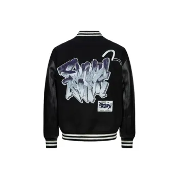 EVISU Baseball Jerseys Men Black