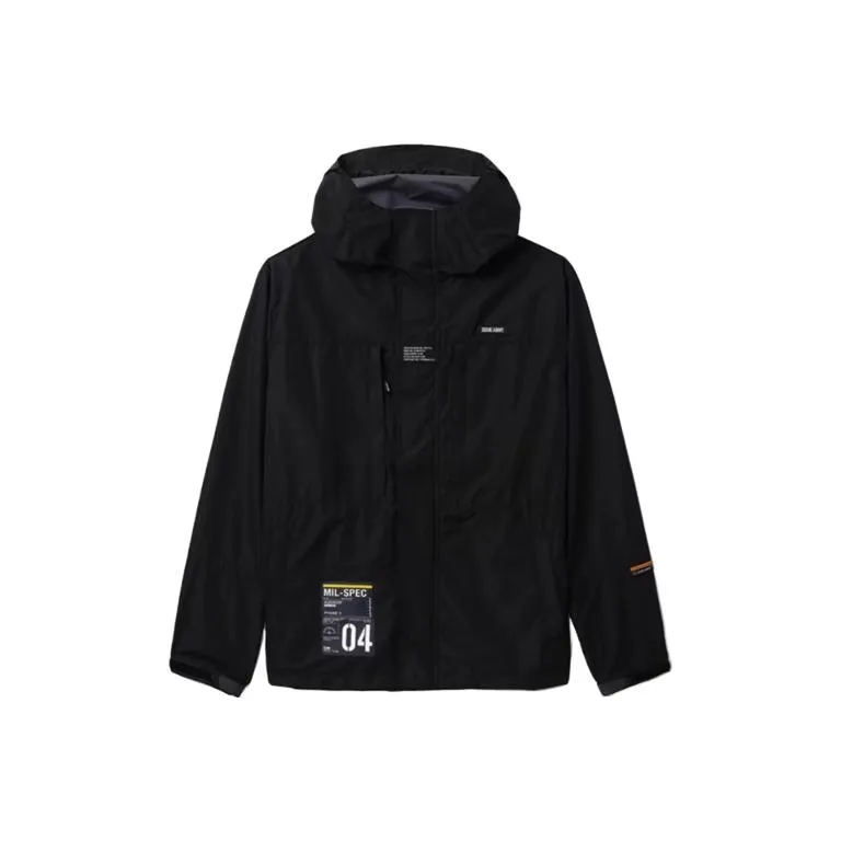 Izzue Patch details Padded Hooded Jacket-0
