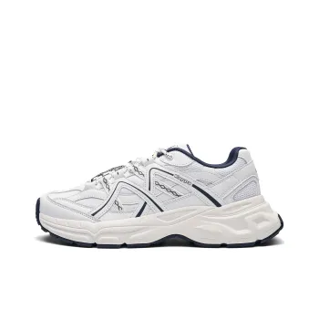 Kappa Anti Slip Wear Resistant Low Top Running Shoes Unisex Classic White